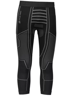 Pantaloni termo 3/4 bărbați ALPINE PRO PINEIOS 3 MUNM036 NEGRU