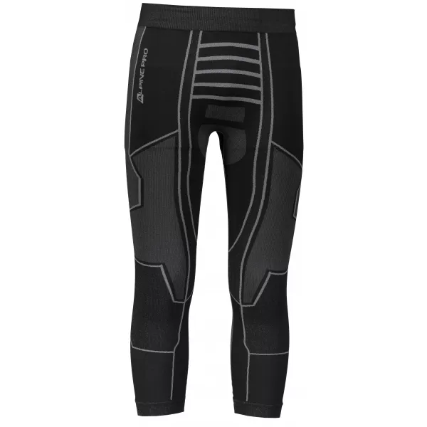  Pantaloni termo 3/4 bărbați ALPINE PRO PINEIOS 3 MUNM036 NEGRU 