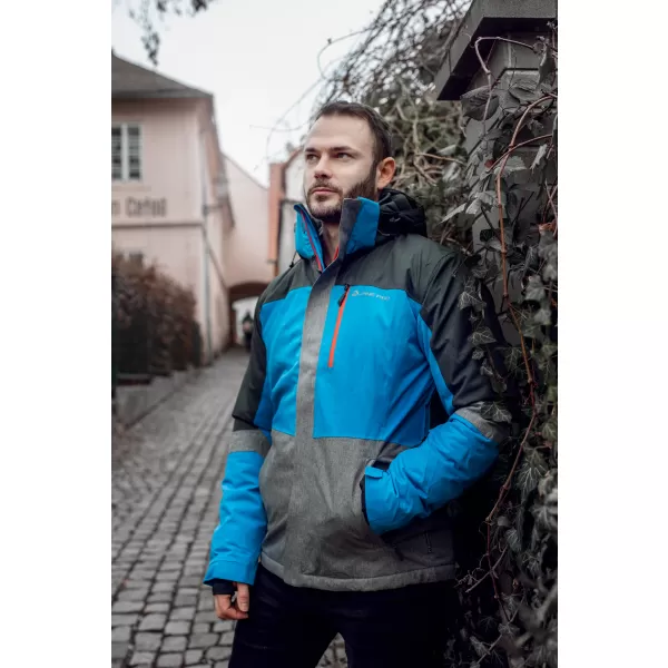  Geacă de schi pentru bărbați ALPINE PRO SARDAR 2 MJCM308 ALBASTRU 