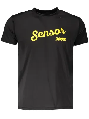 Tricou bărbătesc cu mânecă scurtă SENSOR COOLMAX FRESH PT LOGO 18100030 NEGRU