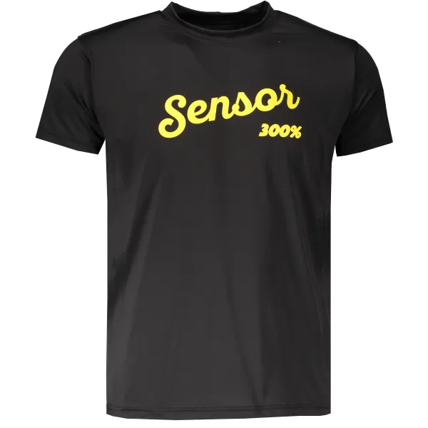  Tricou bărbătesc cu mânecă scurtă SENSOR COOLMAX FRESH PT LOGO 18100030 NEGRU 