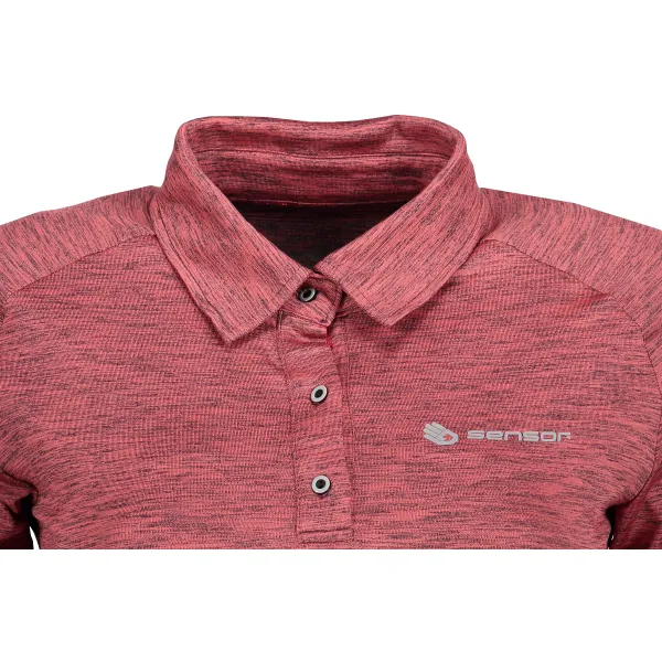  Tricou termic de damă cu guler SENSOR MOTION 18100038 ROZ 
