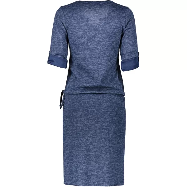  Rochie NUMOCO AGATA 161-8 EVIDENȚIERI ALBASTRE 