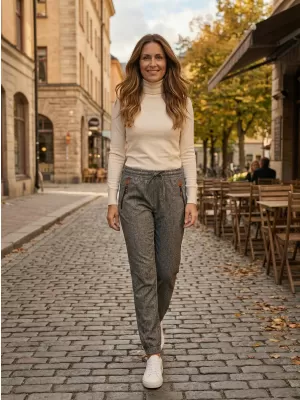 Pantaloni de dama TORSTAI NICKY 41104250809 BEJ