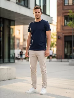 Cămaşă SAM 73 BALOK MTSL333 DENIM ÎNTUNECAT