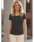 Tricou pentru femei cu mâneci scurte SAM 73 WT 761 NEGRU