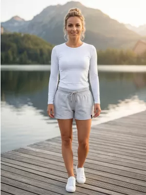 Pantalonii pentru doamne SAM 73 LEXA LPAL271 GRI DESCHIS