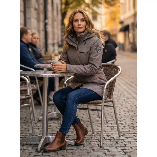  Palton de damă TORSTAI JESSICA 41215217090 KAKI ÎNCHIS 