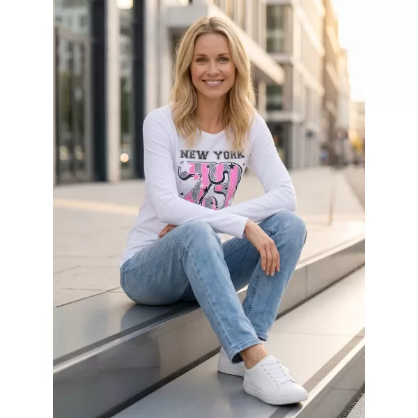  Tricou pentru femei cu mâneci lungi SAM 73 WT 765 ALB 