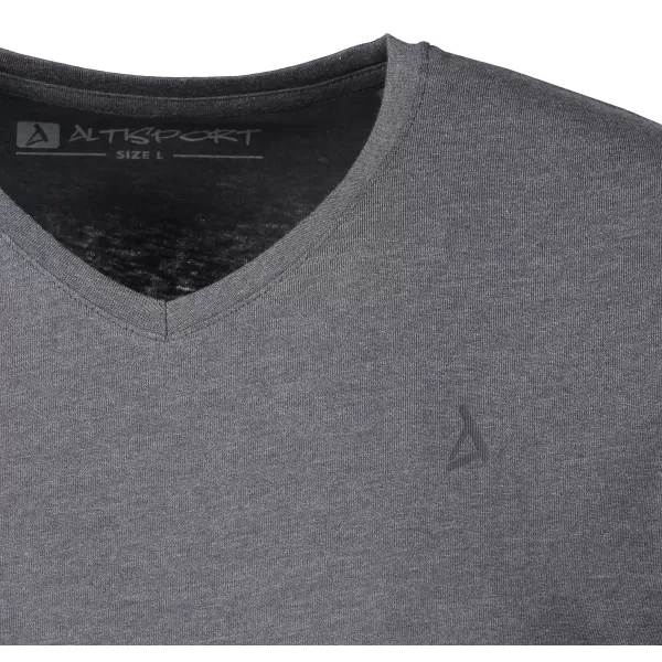  Tricou pentru bărbați cu mâneci scurte ALTISPORT ZORK MTSN423 GRI INCHIS 