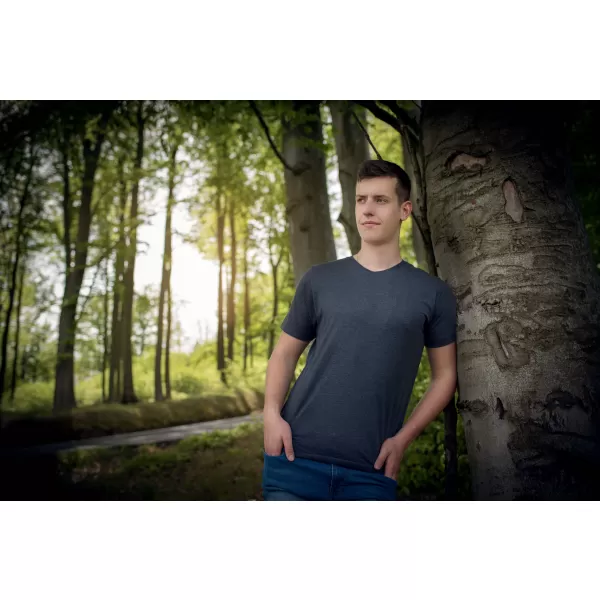  Tricou pentru bărbați cu mâneci scurte ALTISPORT ZORK MTSN423 ALBASTRU INCHIS 