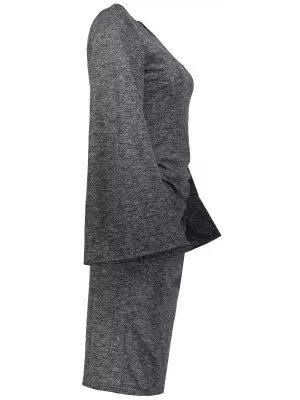 Rochie pentru femei Numoco A185-1 Black Melange NOMOCO1