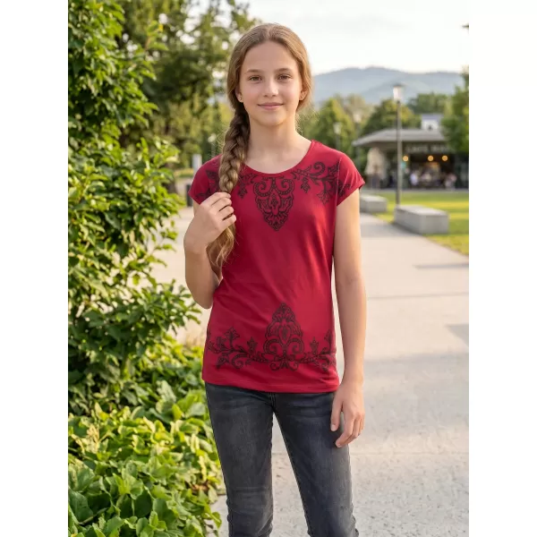  Tricou de fată cu mâneci scurte SAM 73 GT 525 ROŞU 