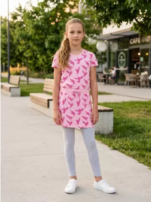 Rochie de fetiță SAM 73 BLAKO KSKN053 ROZ DESCHIS
