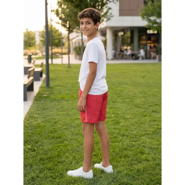  Pantaloni scurți de băieți SAM 73 BS 519 ROŞU 