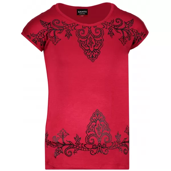  Tricou de fată cu mâneci scurte SAM 73 GT 525 ROŞU 