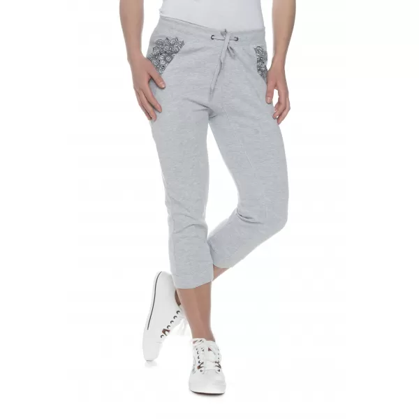  Pantaloni 3/4 pentru femei SAM 73 EFRENA LPAN326 GRI DESCHIS 