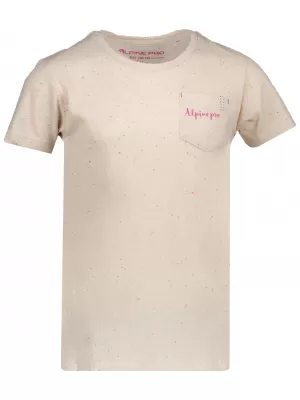 Tricou fetita cu maneca scurta ALPINE PRO GANGO KTSN160 BEJ
