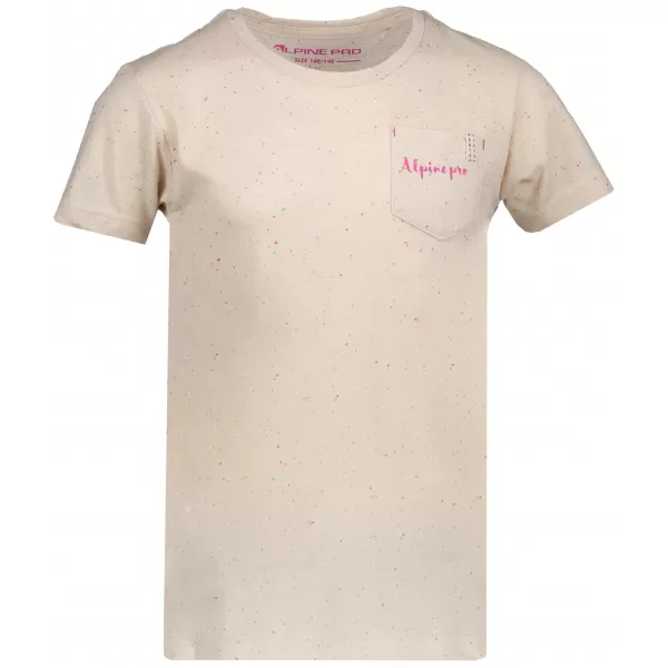  Tricou fetita cu maneca scurta ALPINE PRO GANGO KTSN160 BEJ 