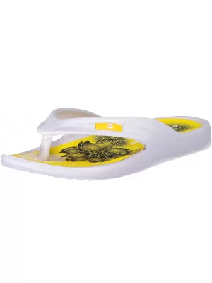 Papuci de damă ALPINE PRO DINA LBTN210 ALB/GALBEN