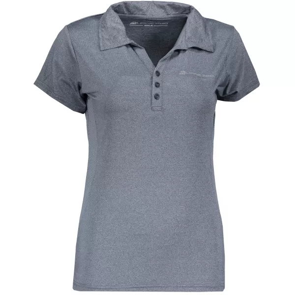  Tricou pentru femei cu guler ALPINE PRO ISTASA LTSN269 ALBASTRU 