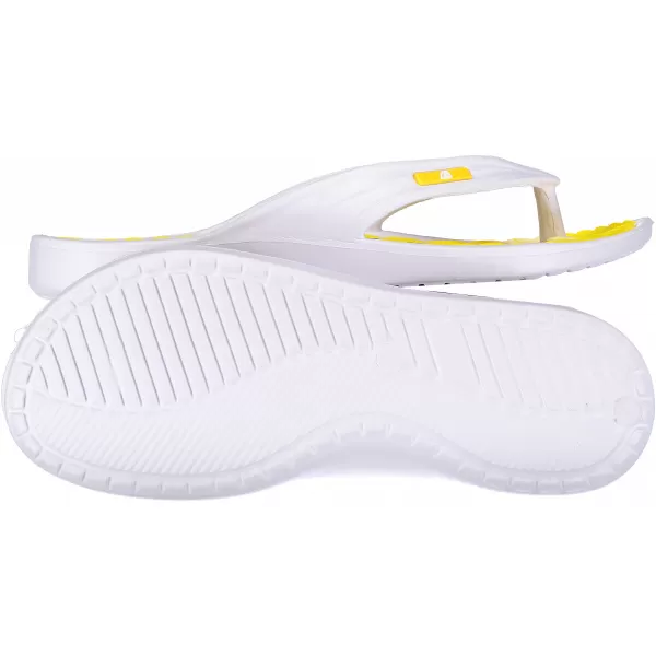  Papuci de damă ALPINE PRO DINA LBTN210 ALB/GALBEN 