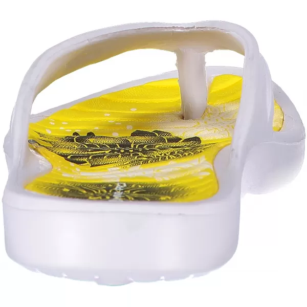  Papuci de damă ALPINE PRO DINA LBTN210 ALB/GALBEN 