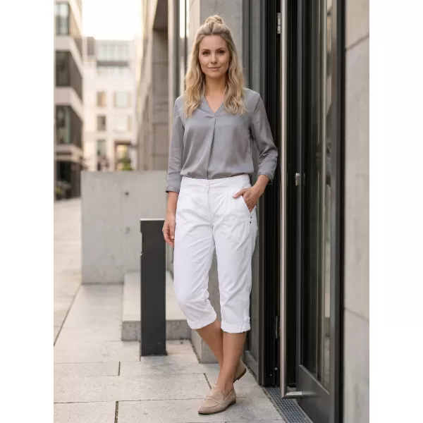  Pantaloni 3/4 pentru femei SAM 73 ELINA LPAN327 ALB 