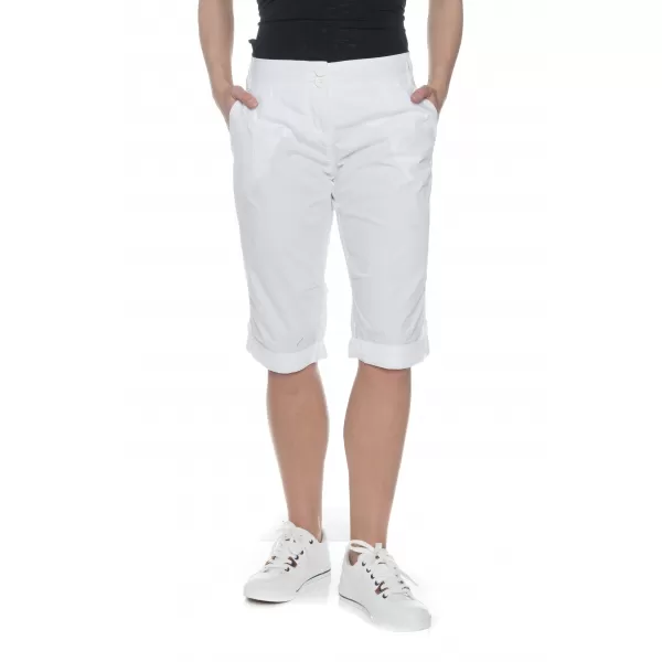  Pantaloni 3/4 pentru femei SAM 73 ELINA LPAN327 ALB 
