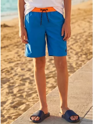 Pantaloni scurți de băieți SAM 73 BS 516 ALBASTRU STRĂLUCITOR