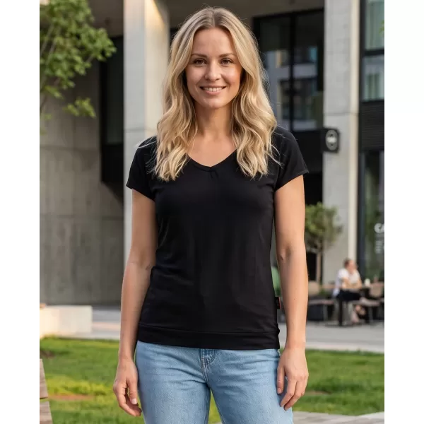  Tricou pentru femei cu mâneci scurte SAM 73 WT 774 NEGRU 