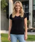 Tricou pentru femei cu mâneci scurte SAM 73 WT 774 NEGRU