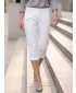 Pantaloni 3/4 pentru femei SAM 73 ELINA LPAN327 ALB