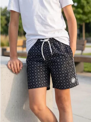 Pantaloni scurți de băieți SAM 73 BS 519 ALBASTRU ÎNCHIS