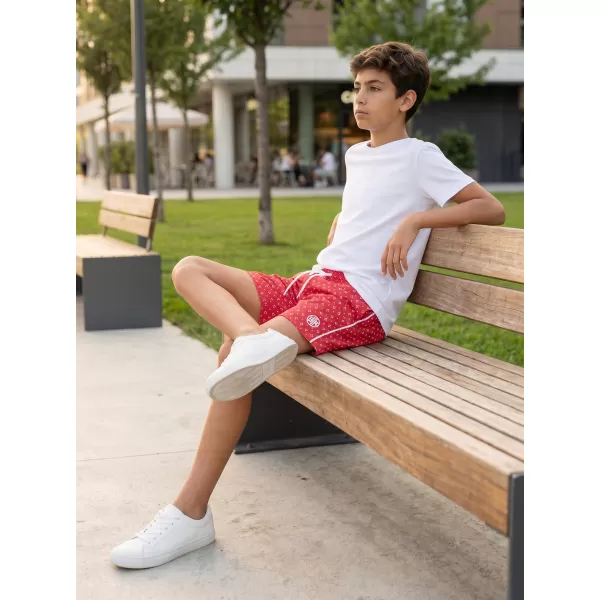  Pantaloni scurți de băieți SAM 73 BS 519 ROŞU 