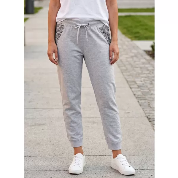  Pantaloni 3/4 pentru femei SAM 73 EFRENA LPAN326 GRI DESCHIS 
