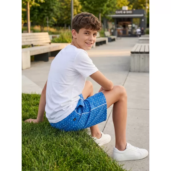  Pantaloni scurți de băieți SAM 73 BS 519 ALBASTRU STRĂLUCITOR 