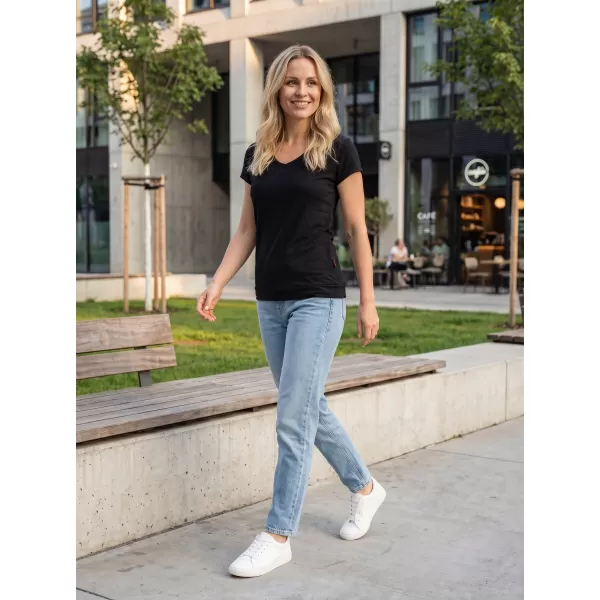  Tricou pentru femei cu mâneci scurte SAM 73 WT 774 NEGRU 