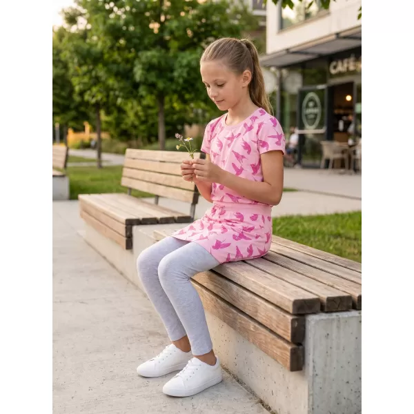  Rochie de fetiță SAM 73 BLAKO KSKN053 ROZ DESCHIS 
