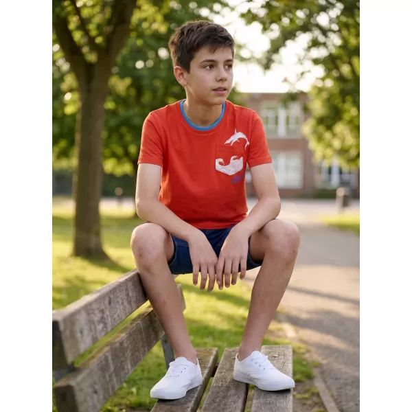  Cămașă de băieți SAM 73 CALVINO KTSN177 PORTOCALE 