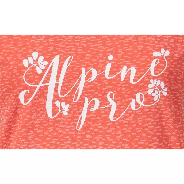  Tricou dama cu maneca scurta ALPINE PRO HARISA 2 LTSN420 PORTOCALE 