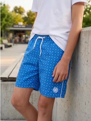 Pantaloni scurți de băieți SAM 73 BS 519 ALBASTRU STRĂLUCITOR