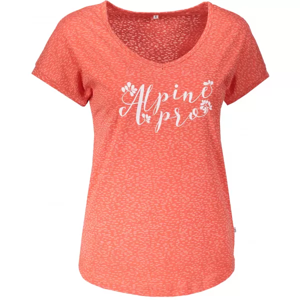  Tricou dama cu maneca scurta ALPINE PRO HARISA 2 LTSN420 PORTOCALE 