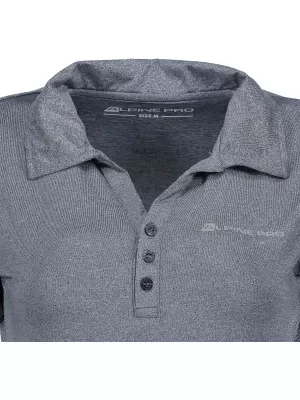 Tricou pentru femei cu guler ALPINE PRO ISTASA LTSN269 ALBASTRU