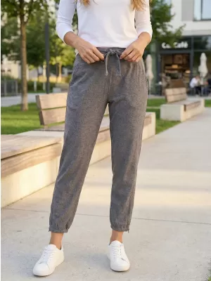Pantaloni de trening 7/8 pentru femei TORSTAI TRENTO 41561037 FUM