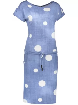 Rochie NUMOCO A203 PUNCTE ALBE