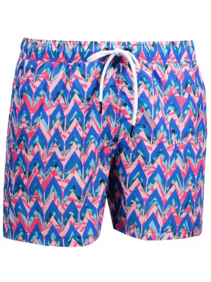 Pantaloni scurţi OMBRE AW151 ALBASTRU/CORAL