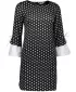 Rochie NUMOCO A232-1 PUNCTE ALBE