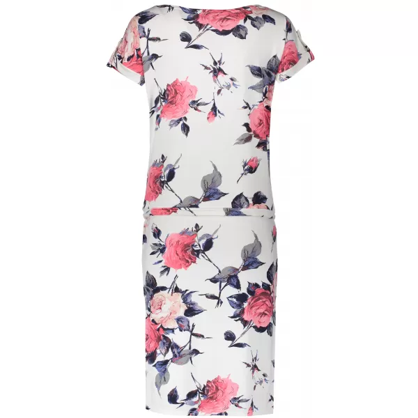  Rochie NUMOCO A203 FLORI ROȘII 