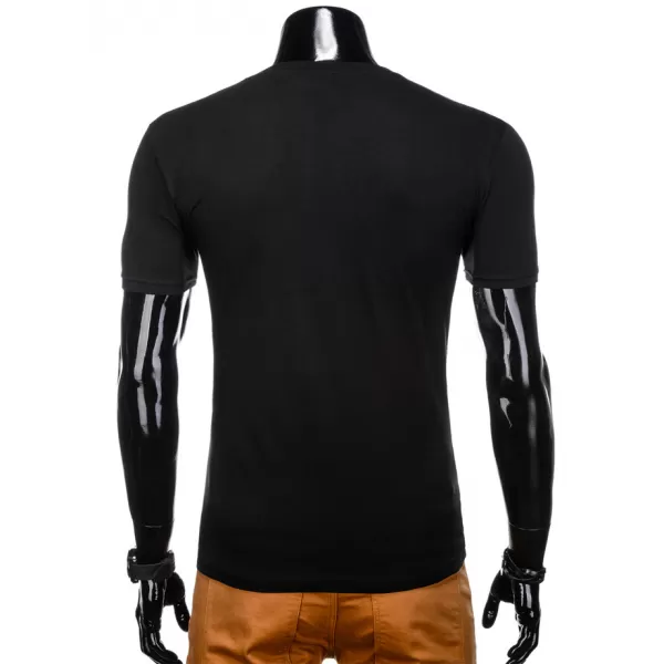  Tricou pentru bărbați OMBRE AS1141 NEGRU 